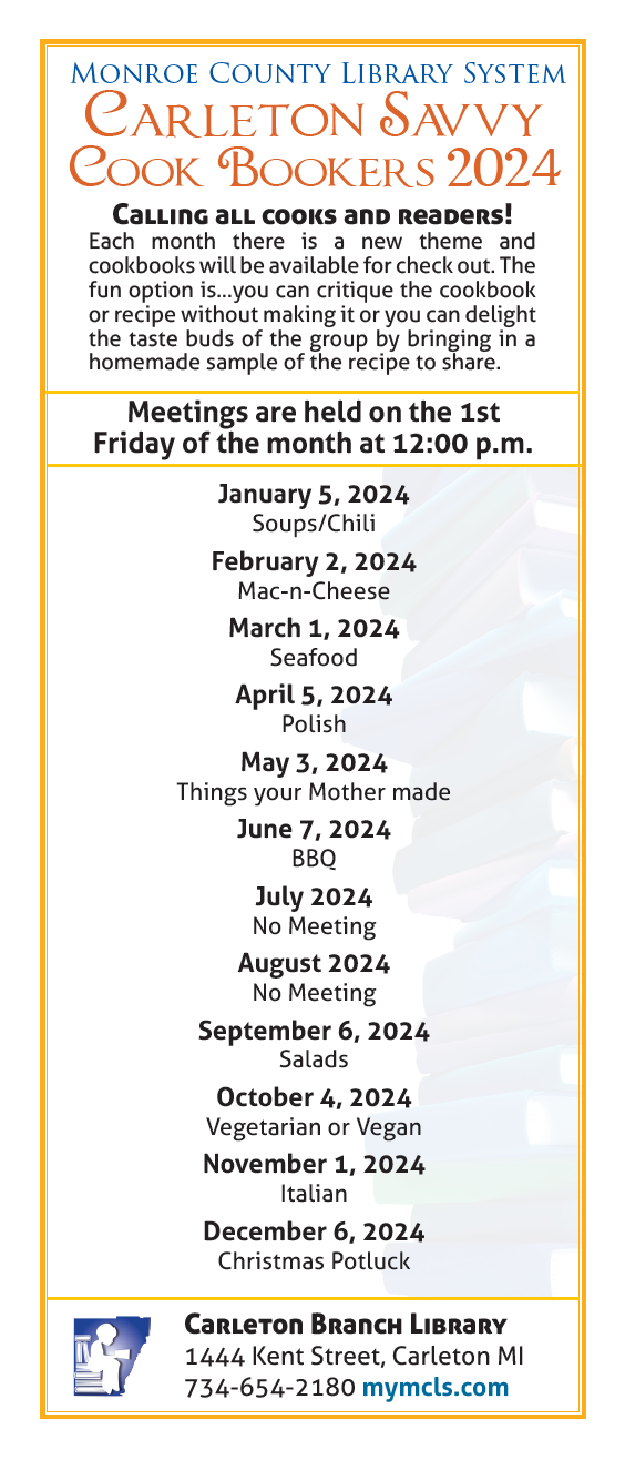 Flyer with list of themes for the year.