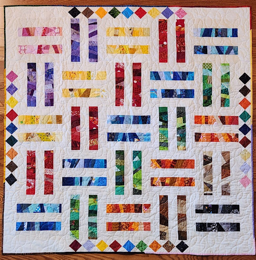 Image of the crumb strip quilt