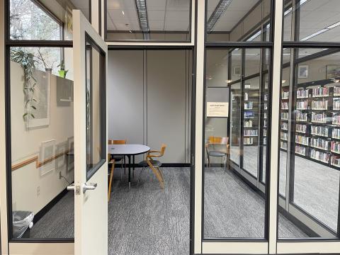 Quiet Study Room 1 at the Bedford Branch Library