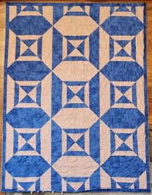 Example of a finished tricks quilt.