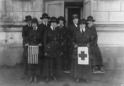 World War I nurses assigned to Russia.  Photo from the American National Red Cross photo collection at the Library of Congress.