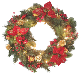 Image of a decorated wreath