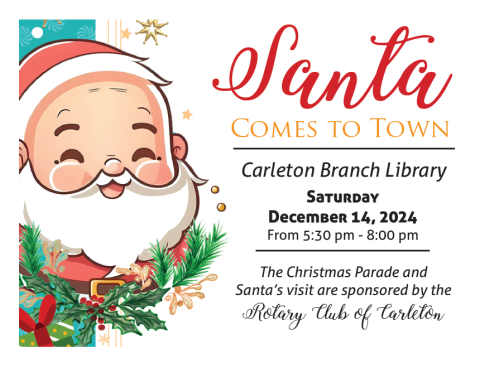 Image of flyer for Santa Comes to Town