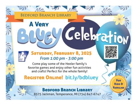 Bluey Program Flyer