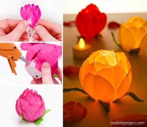 tea light roses 