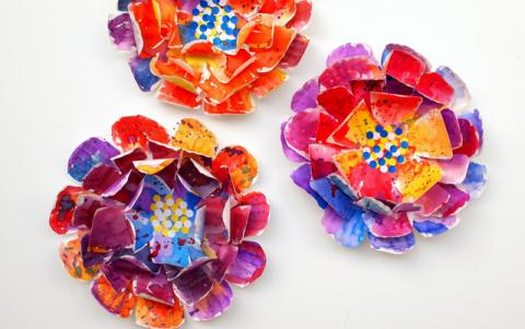 Paper Plate Flowers