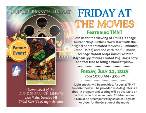 Movie at Dundee Teenage Mutant Ninja Turtles