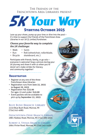 This is copy of flyer for the 5K Your Way.