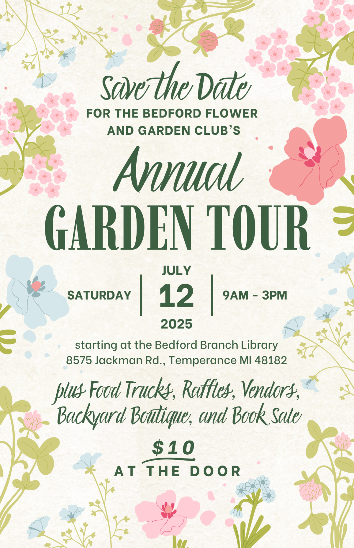 Garden Tour announcement Flyer