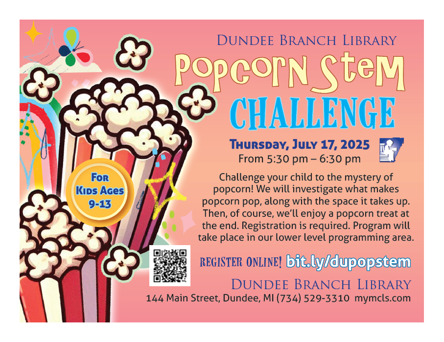 Popcorn Stem Program for Youth Dundee