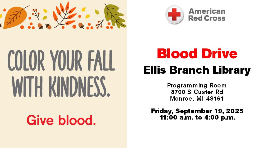 American Red Cross Blood Drive- Give Blood Today